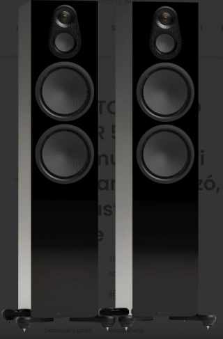 MONITOR AUDIO SILVER 500 8G háromutas Hi-Fi álló hangsugárzó, magasfényű fekete #1