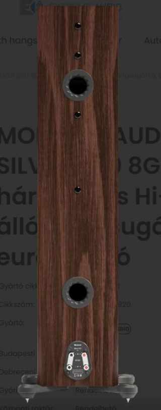 MONITOR AUDIO SILVER 500 8G háromutas Hi-Fi álló hangsugárzó, európai dió #3