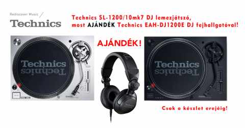 Technics SL-1200MK7EG + EAH-DJ1200E-K fejhallgató
