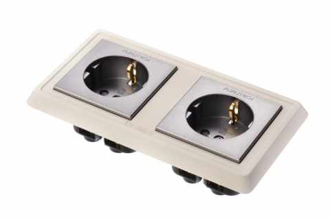 Furutech FP-SWS-D (G) - kettős hálózati fali aljzat
