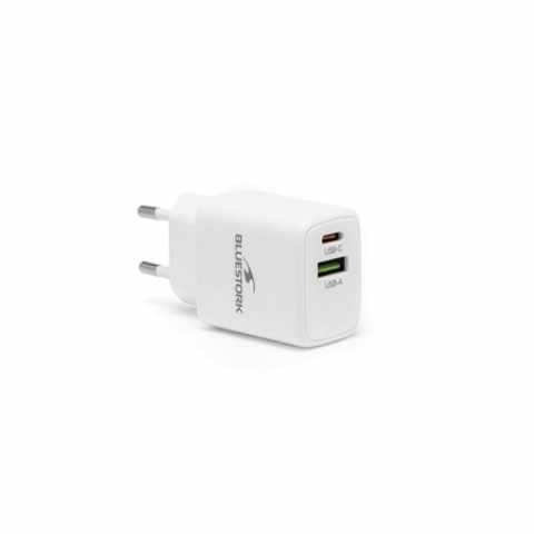 Bluestork Hálózati töltő adapter 30W USB-C, USB-A