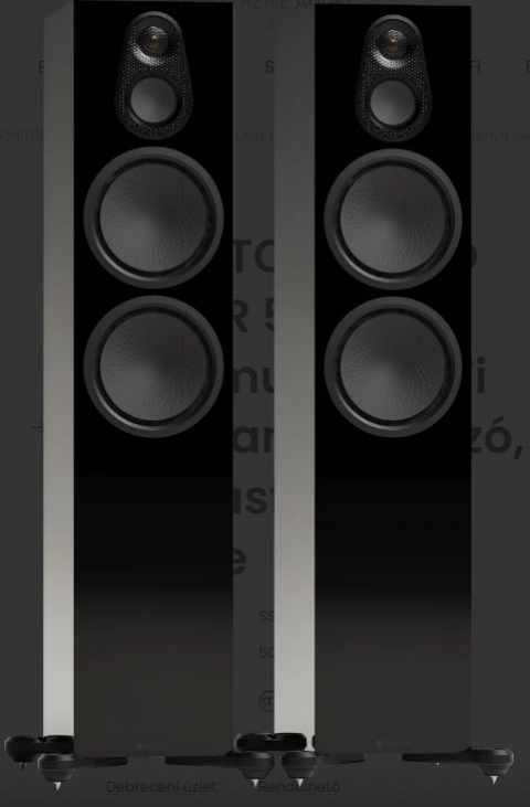 MONITOR AUDIO SILVER 500 8G háromutas Hi-Fi álló hangsugárzó, magasfényű fekete
